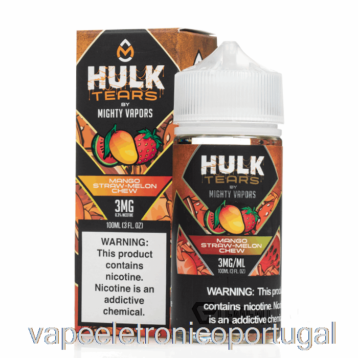 Vape Eletrônico Manga Palha Melão Mastigar - Hulk Teares - 100ml 6mg